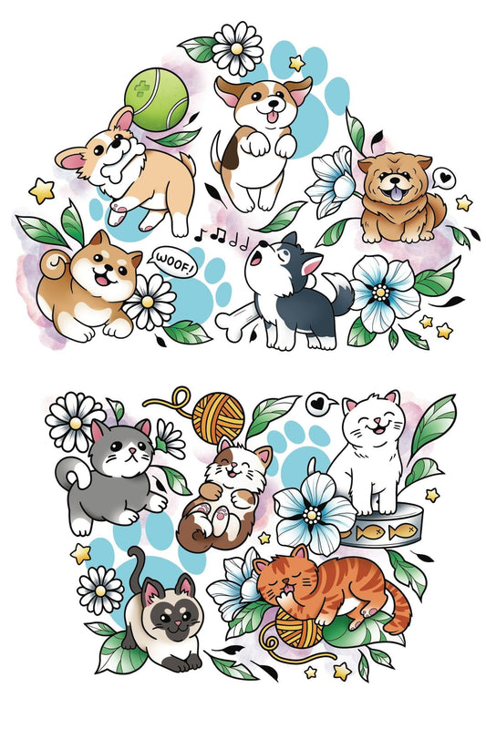 Best Furiends Full Sleeve Tattoo - Temporary Kids Tattoo Sleeve