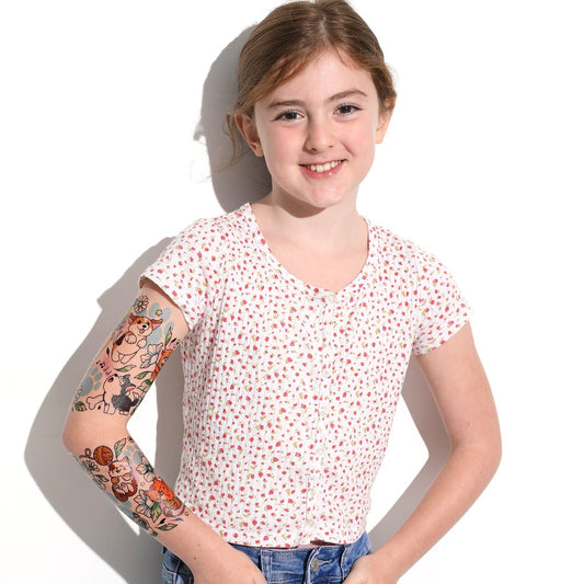 Best Furiends Full Sleeve Tattoo - Temporary Kids Tattoo Sleeve