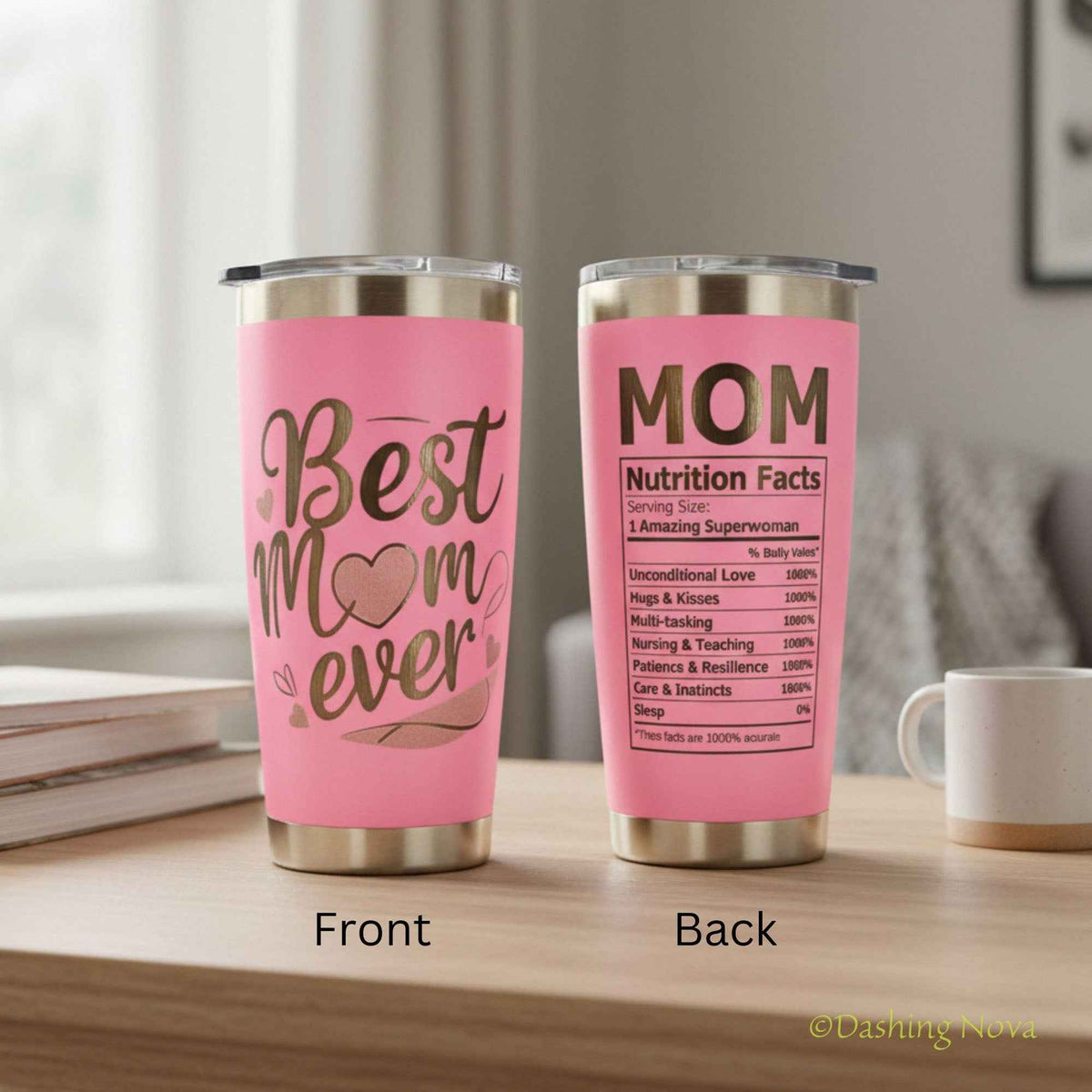 Best Mom Ever 20oz Tumbler Gift Set for Mother's Day & Birthday