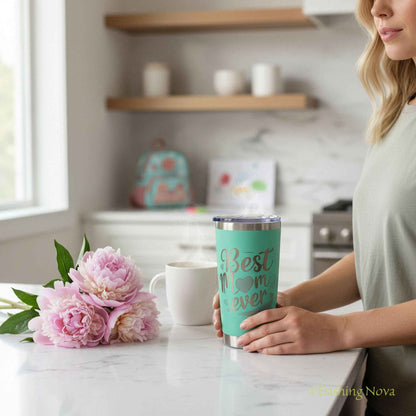 Best Mom Ever 20oz Tumbler Gift Set for Mother's Day & Birthday
