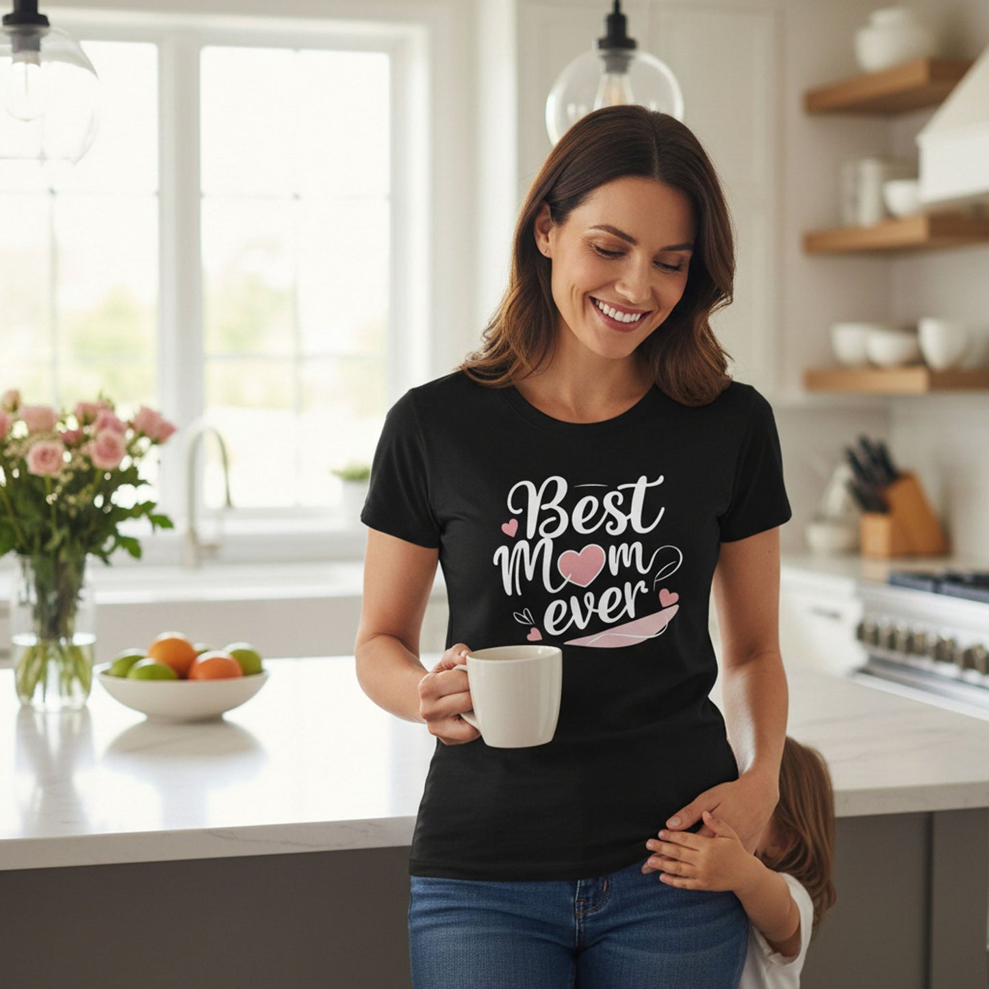 Best Mom Ever T Shirt Cotton Gift for Mother’s Day Birthday