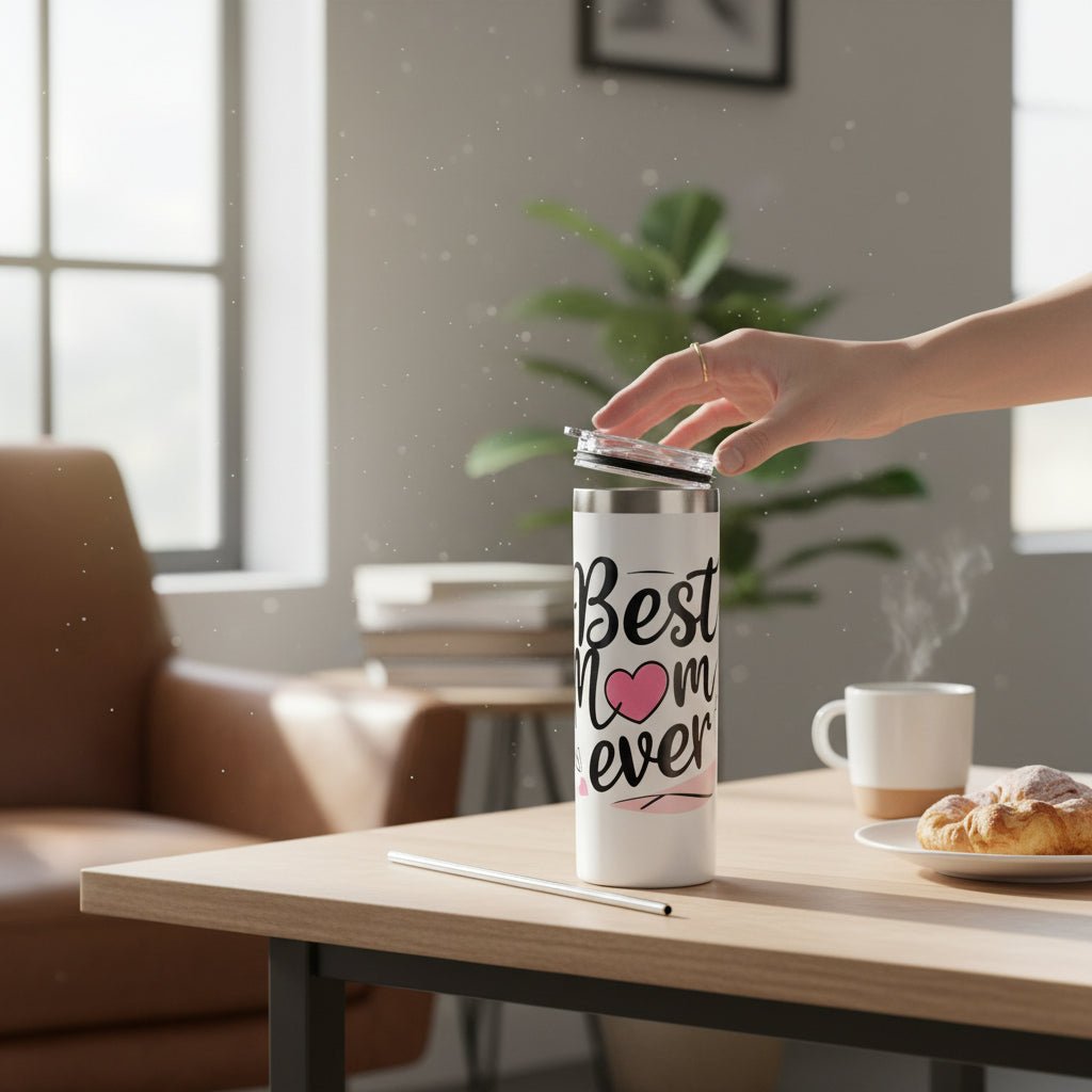 Best Mom Ever Tumbler - 20oz Stainless Steel Mom Gifts from Daughter
