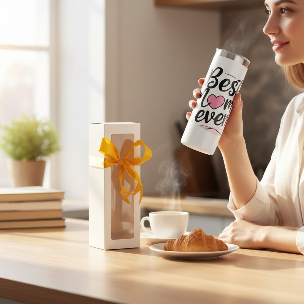 Best Mom Ever Tumbler - 20oz Stainless Steel Mom Gifts from Daughter