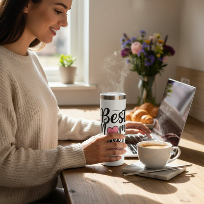 Best Mom Ever Tumbler - 20oz Stainless Steel Mom Gifts from Daughter