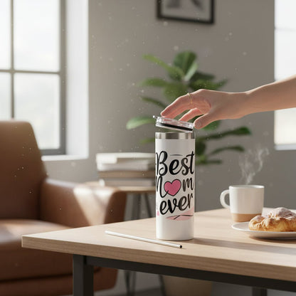 Best Mom Ever Tumbler - 20oz Stainless Steel Mom Gifts from Daughter