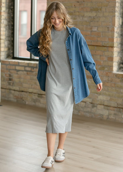 Betty Denim Button Up Top