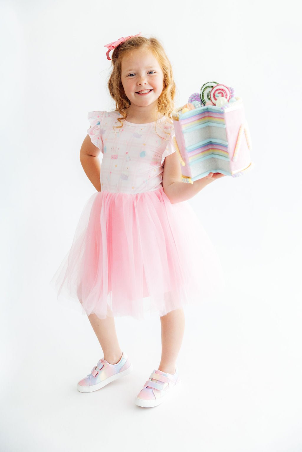 Birthday Magic Flutter Sleeve Tutu Dress