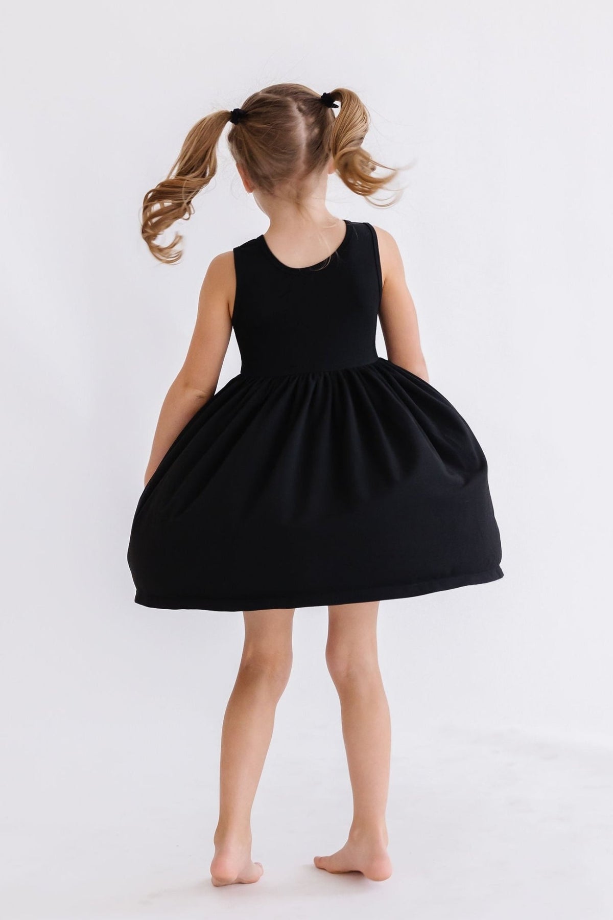 Black Tank Pocket Twirl Dress