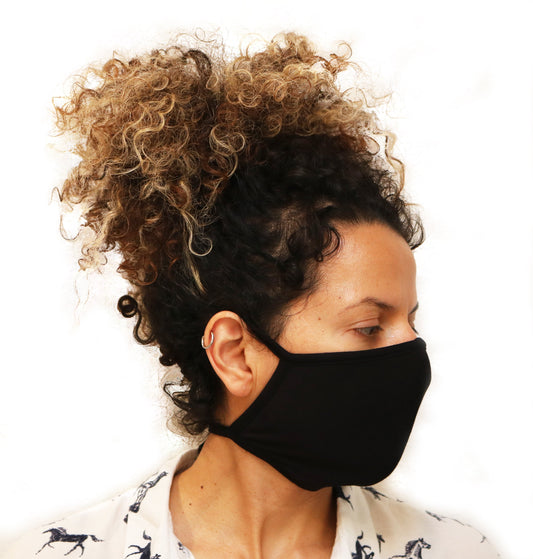 X Large Triple Layer Breathable Bamboo Viscose Face Mask with String Ties - Shaketea