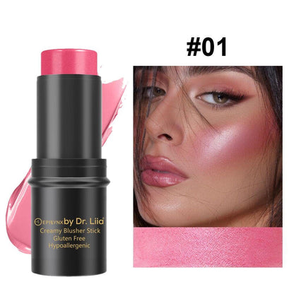 Cream Blush Stick for Mature Skin – Blends on Cheeks, Lips & Eyes Without Settling