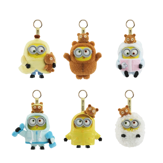 Minions BOB & TIM Best Buddies Forever Vinyl Plush Keychain Blind Box