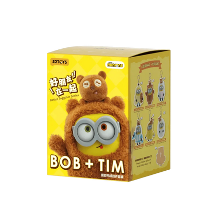 Minions BOB & TIM Best Buddies Forever Vinyl Plush Keychain Blind Box