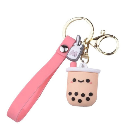 Boba Keyring - Bubble Tea Keychain - Bubble Tea Gift - Cute Tea Accessories - Best Friend Gift