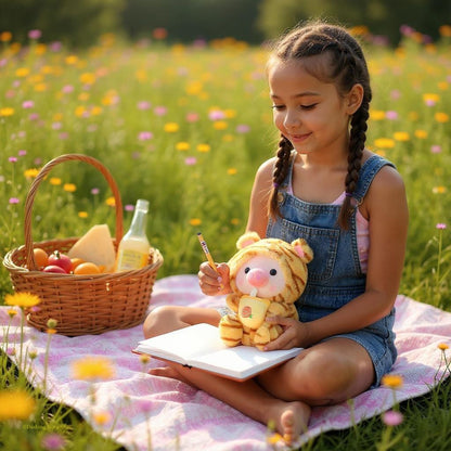 Boba Pig Stuffed Animal Soft Plushie Gift for Girls & Boys