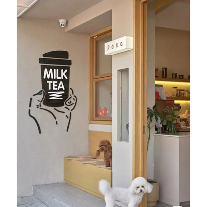 Boba Wall Decor for Home Cafe Restaurant Milk Tea Shop Decoration