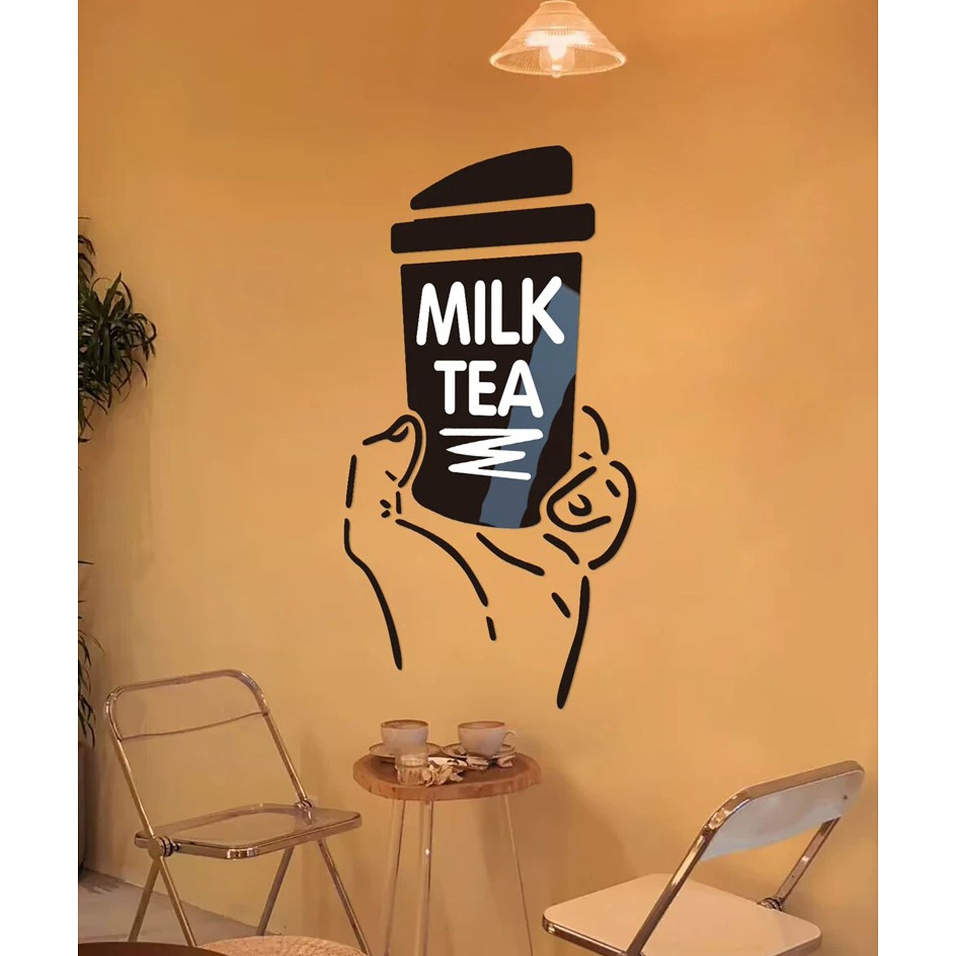 Boba Wall Decor for Home Cafe Restaurant Milk Tea Shop Decoration