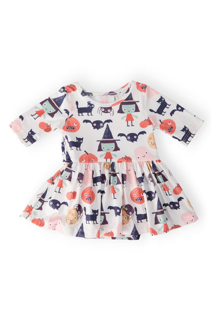 Boo Crew 3/4 Sleeve Twirl Bodysuit
