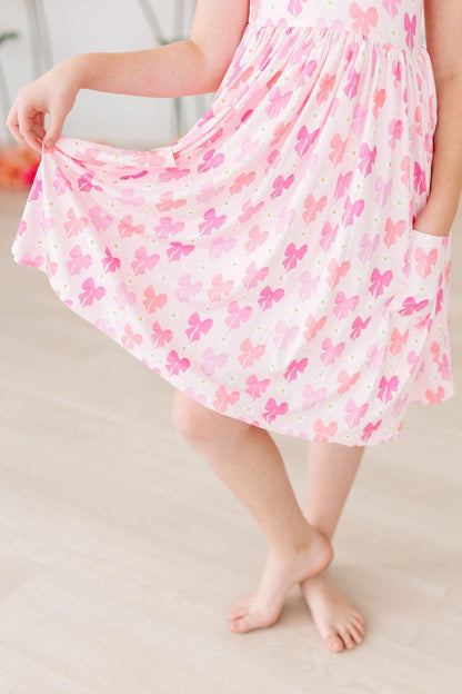 Bow Beauty S/S Pocket Twirl Dress