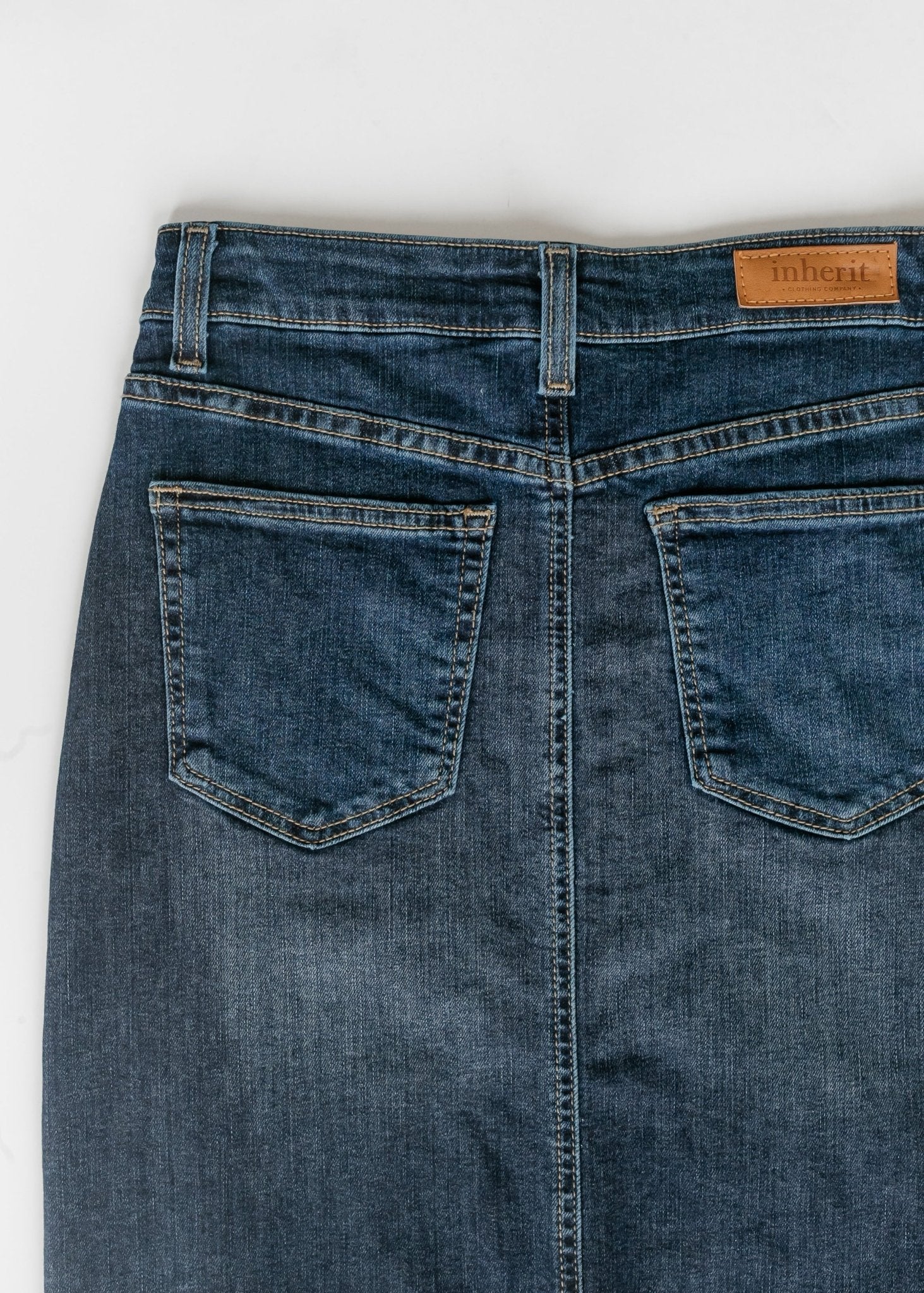 Bria Dark Wash Denim Maxi Skirt - FINAL SALE