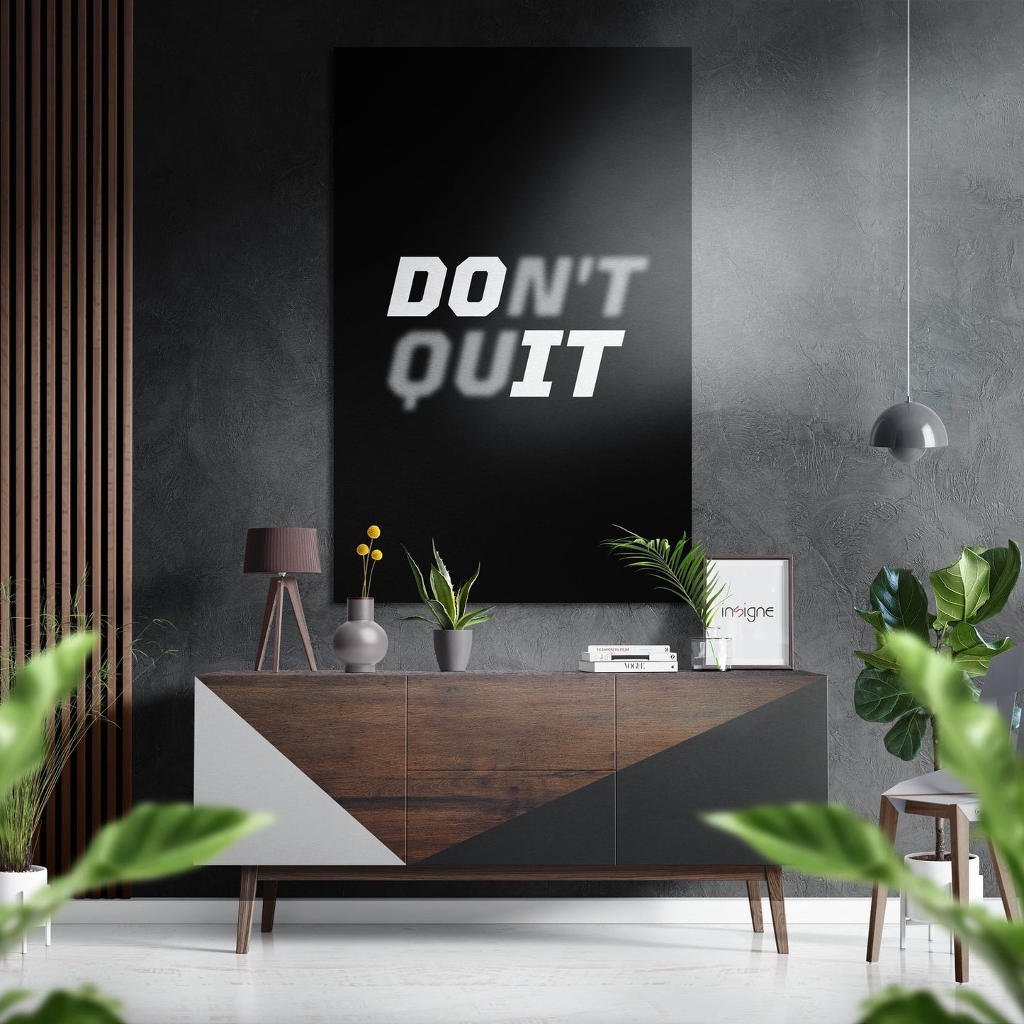 Do It Brushed Aluminium Dibond Wall Art