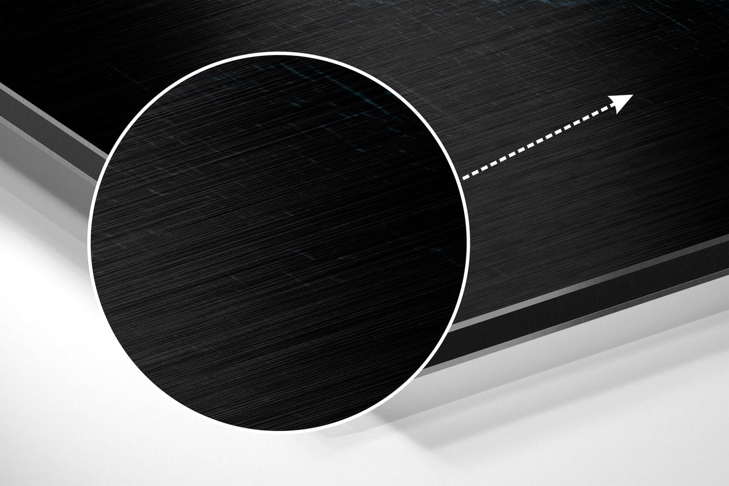 Stay in the Loop Brushed Aluminium Dibond Wall Art