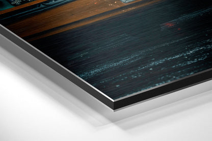 City Rush Brushed Aluminium Dibond Wall Art