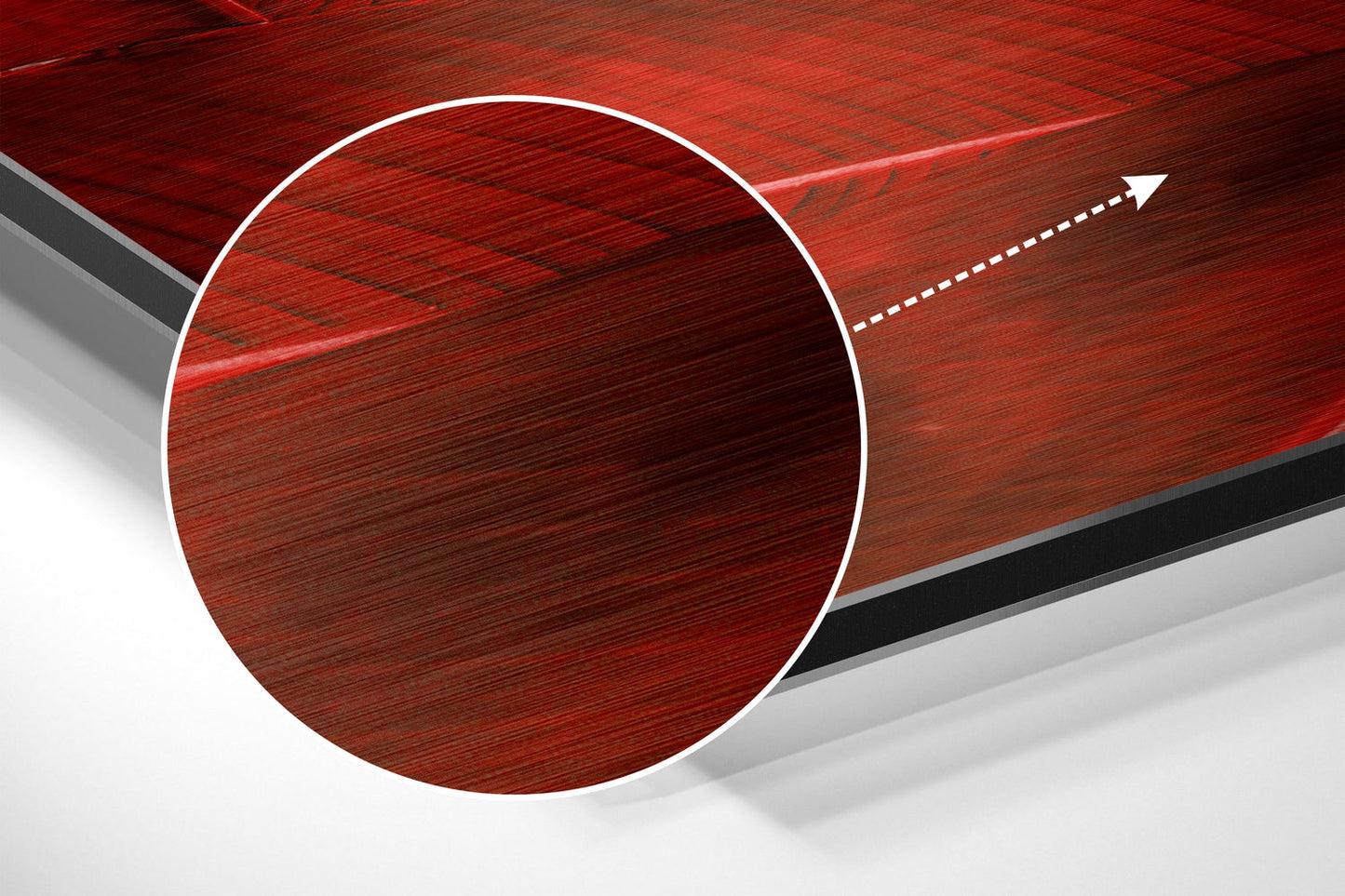 Leaves Brushed Aluminium Dibond Wall Art