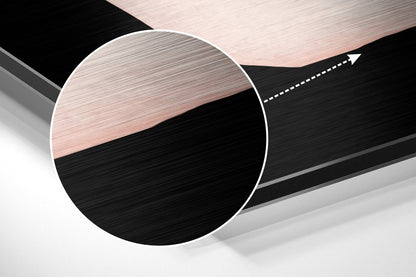 Lines Brushed Aluminium Dibond Wall Art