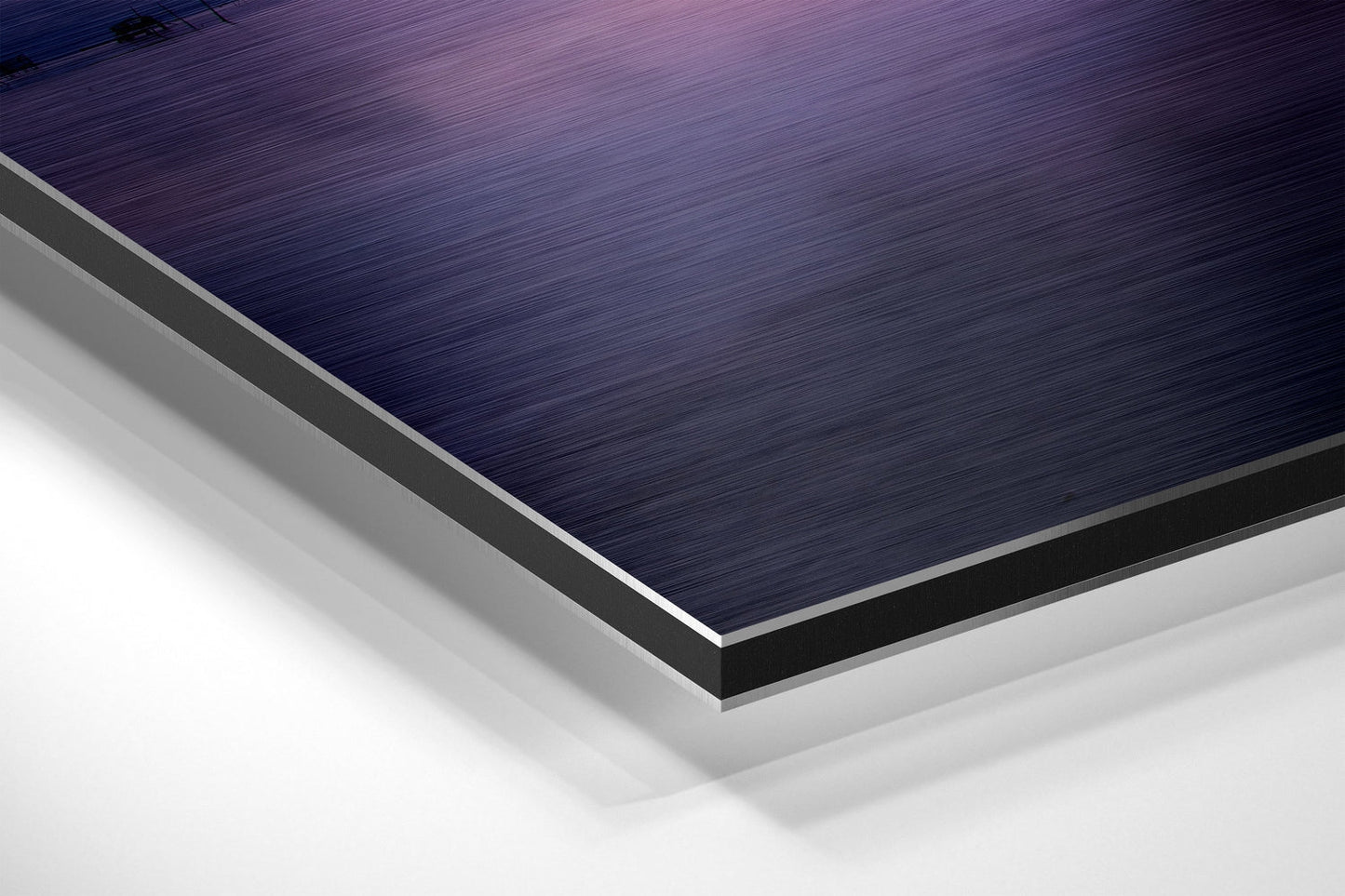 Sunset at the Lake Brushed Aluminium Dibond Wall Art