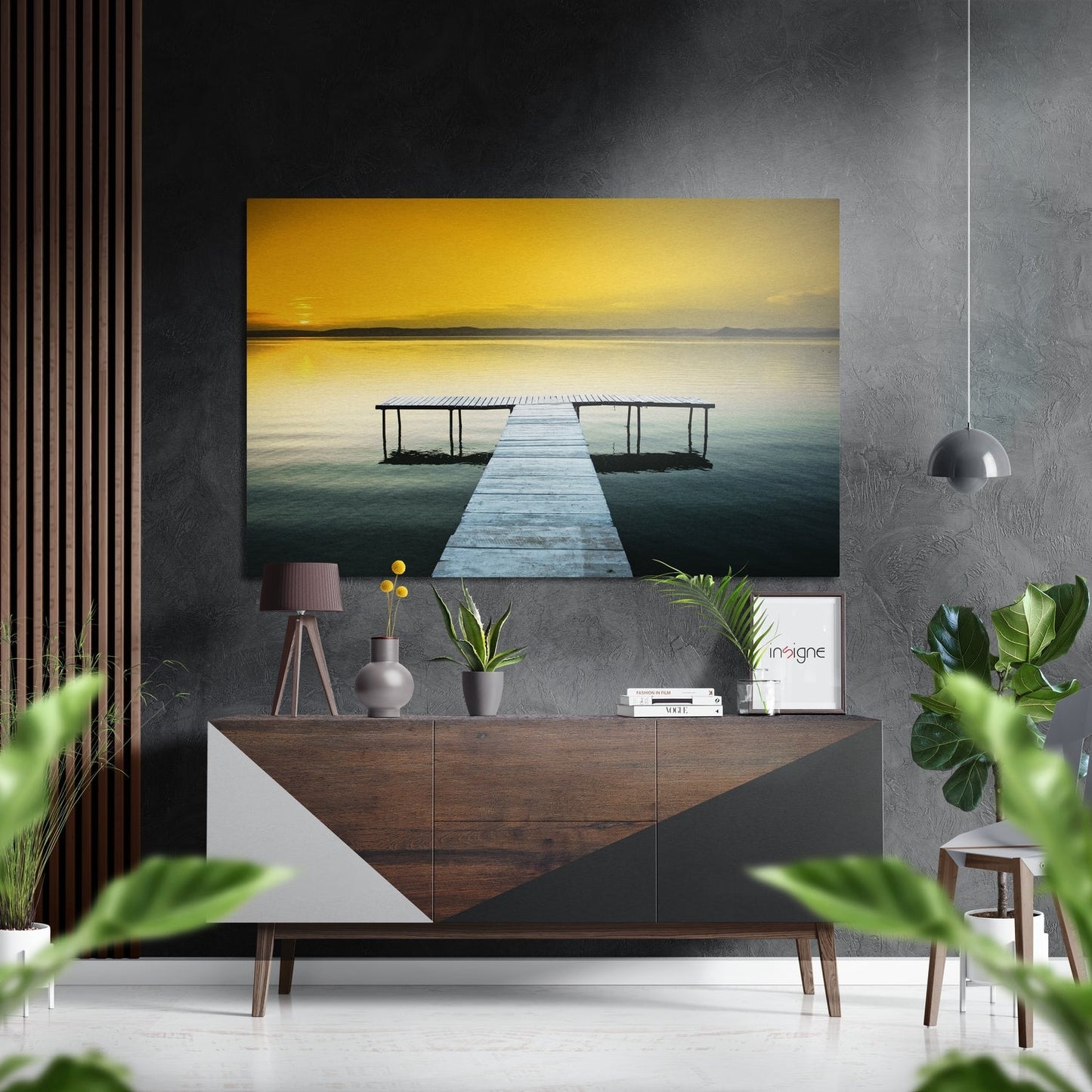 Scaffold Brushed Aluminium Dibond Wall Art