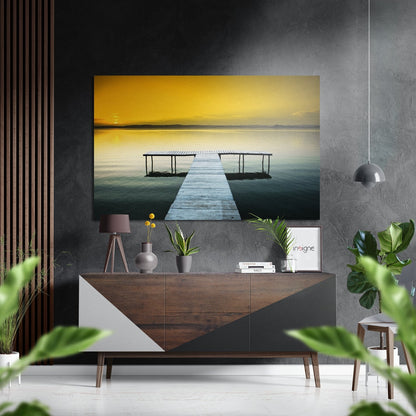 Scaffold Brushed Aluminium Dibond Wall Art