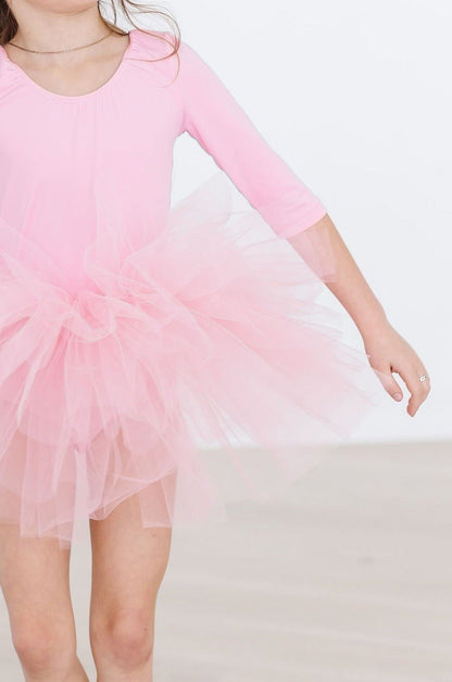 Bubblegum Pink 3/4 Tutu Leotard