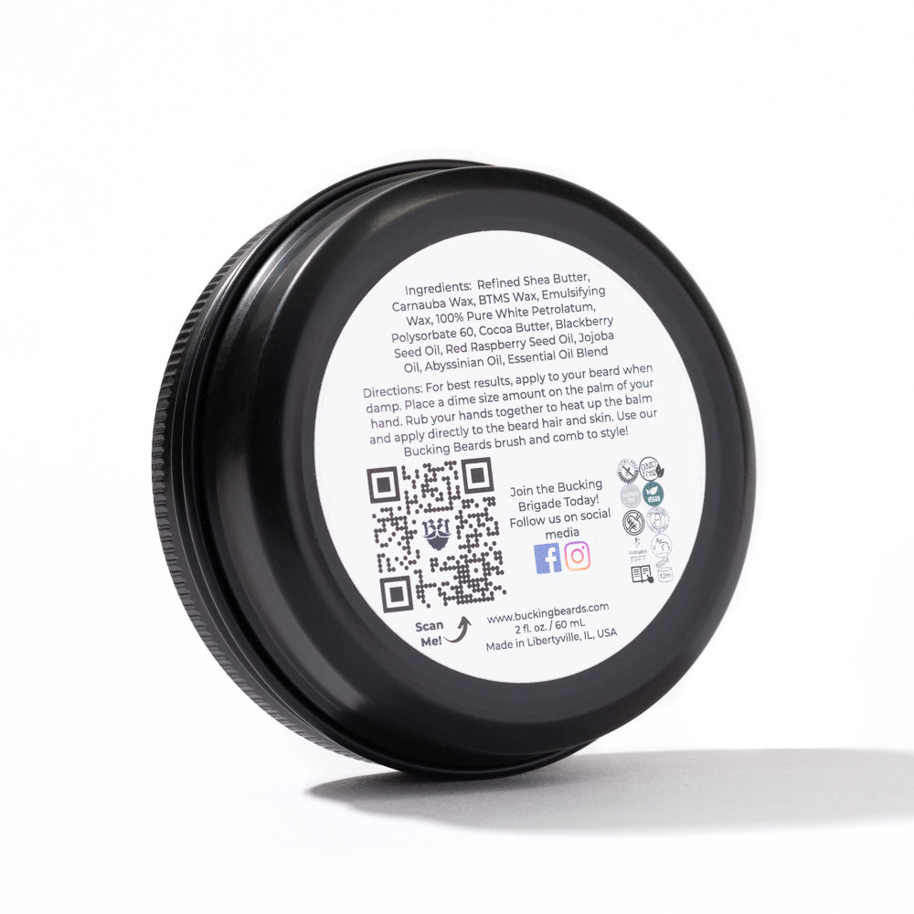 Beard Balm for Coarse, Dry Beards – Sandalwood Vanilla Extract, Light-Medium Hold
