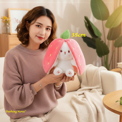 Bunny Plush with Strawberry or Carrot Design – Sweet Toy for Kids