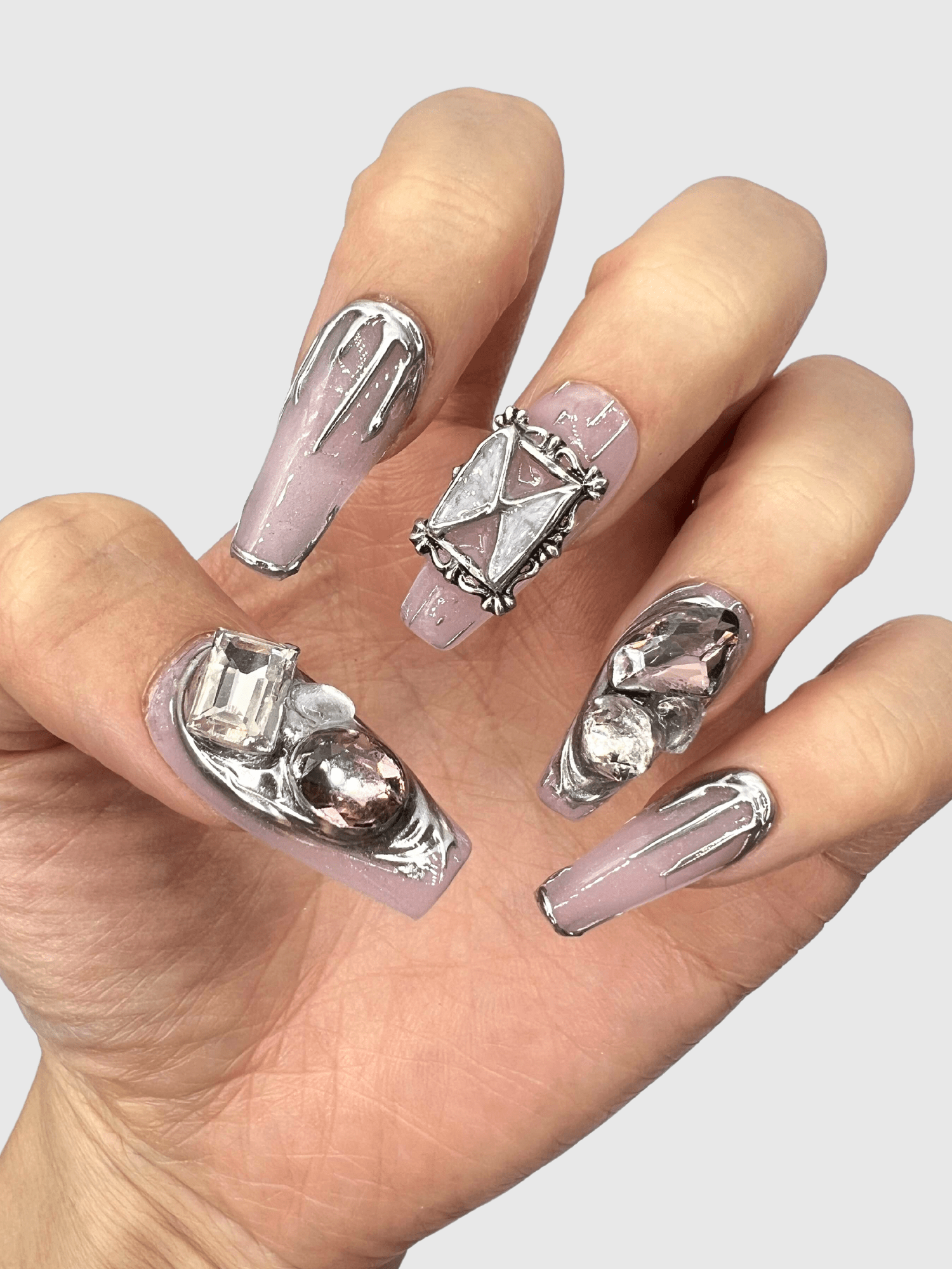 Butterfly Trap press on nails