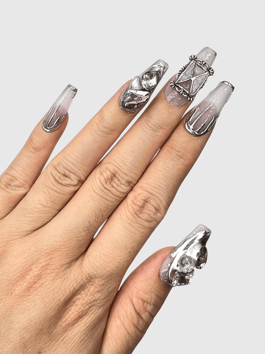 Butterfly Trap press on nails