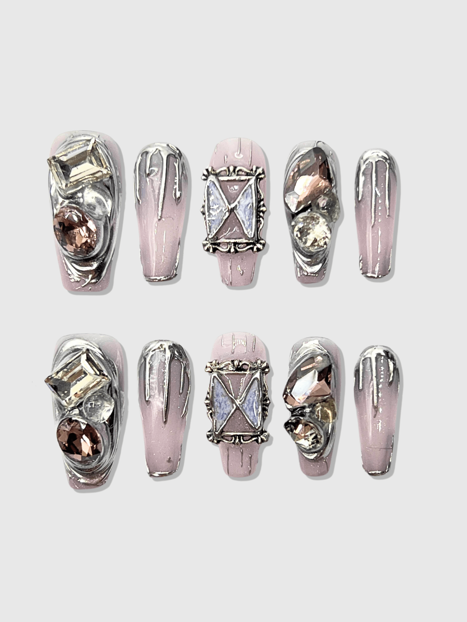 Butterfly Trap press on nails