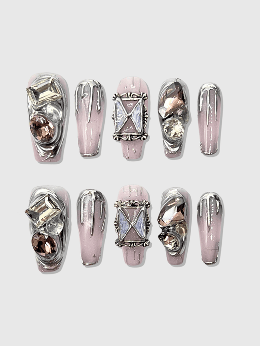 Butterfly Trap press on nails