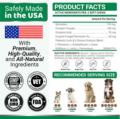 No Poo Chews for Dogs 170 Count Coprophagia Deterrent Probiotics