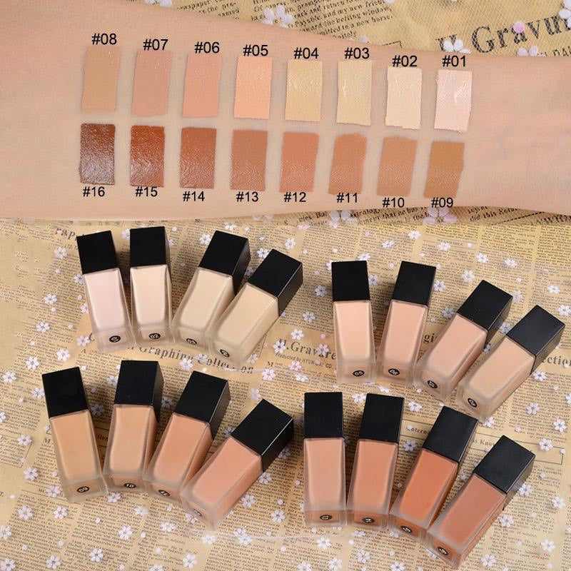 Full-Coverage Matte Foundation SPF 30 for Mature Skin – Non-Drying, Gluten-Free & Vegan