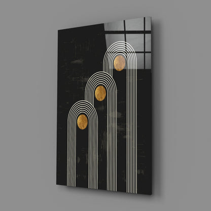 Three Dots Glass Wall Art