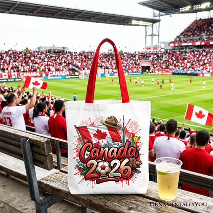 Canada 2026 Soccer Cup Global Championship Tote Bag, Fans Football Gift Shopper
