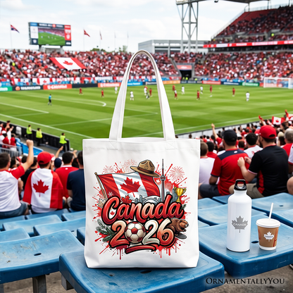 Canada 2026 Soccer Cup Global Championship Tote Bag, Fans Football Gift Shopper