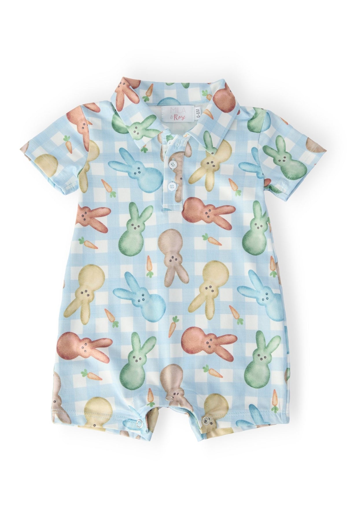 Carrot Patch Polo Shorty One-Piece