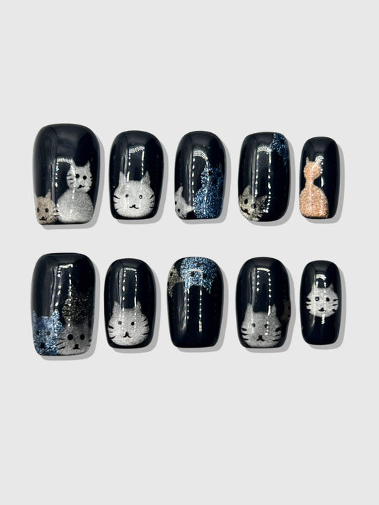 Cat Lady press on nails