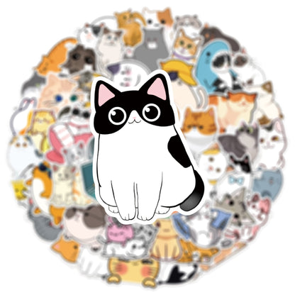 Cat Stickers 50 pcs Non-toxic Vinyl Stickers for Laptops Water Bottles