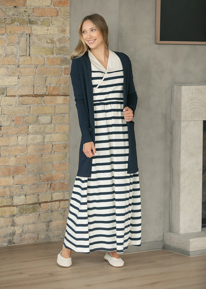 Celeste Striped Knit Maxi Dress - FINAL SALE - Shaketea