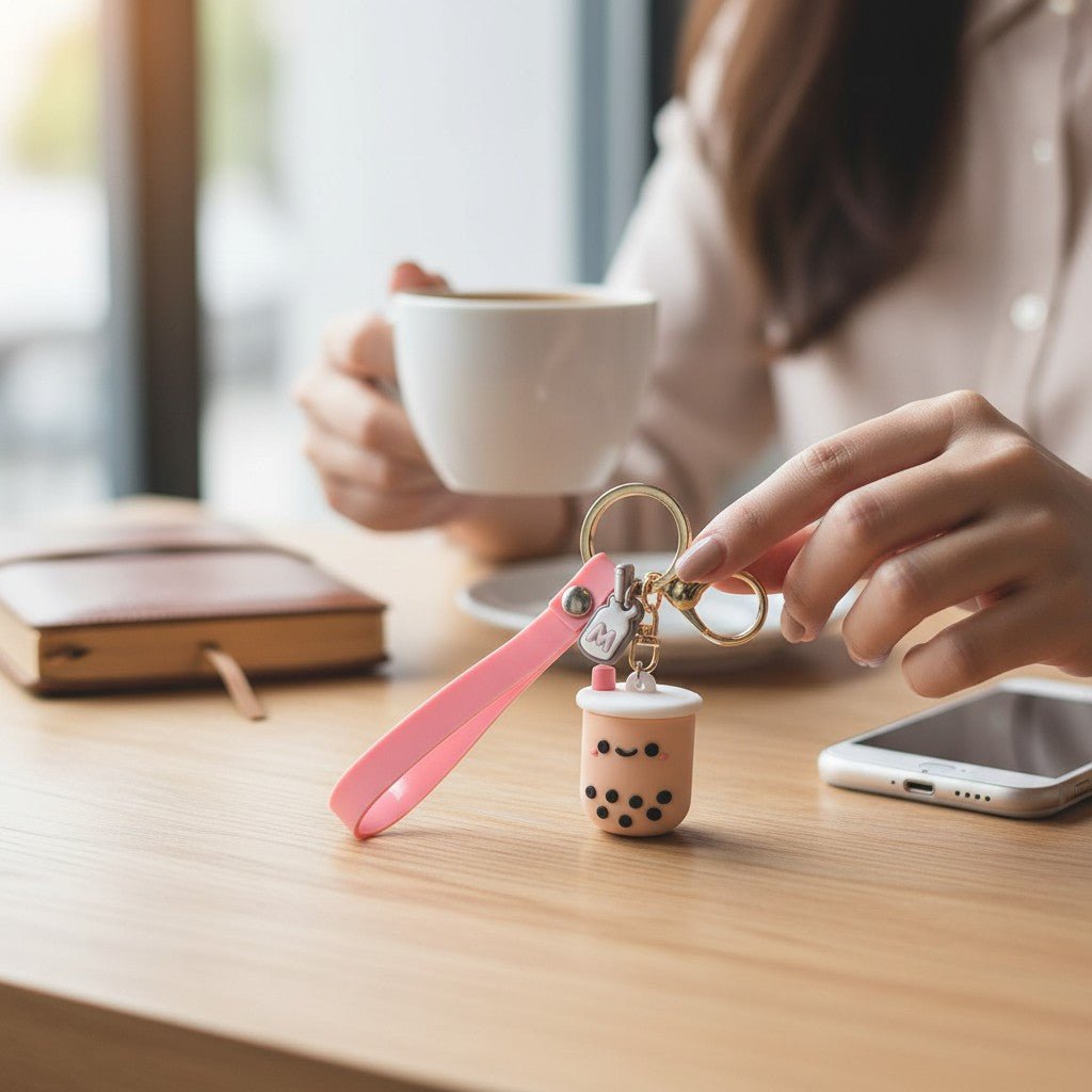 Charming Bubble Tea Keychain – Perfect for Boba Tea Enthusiasts