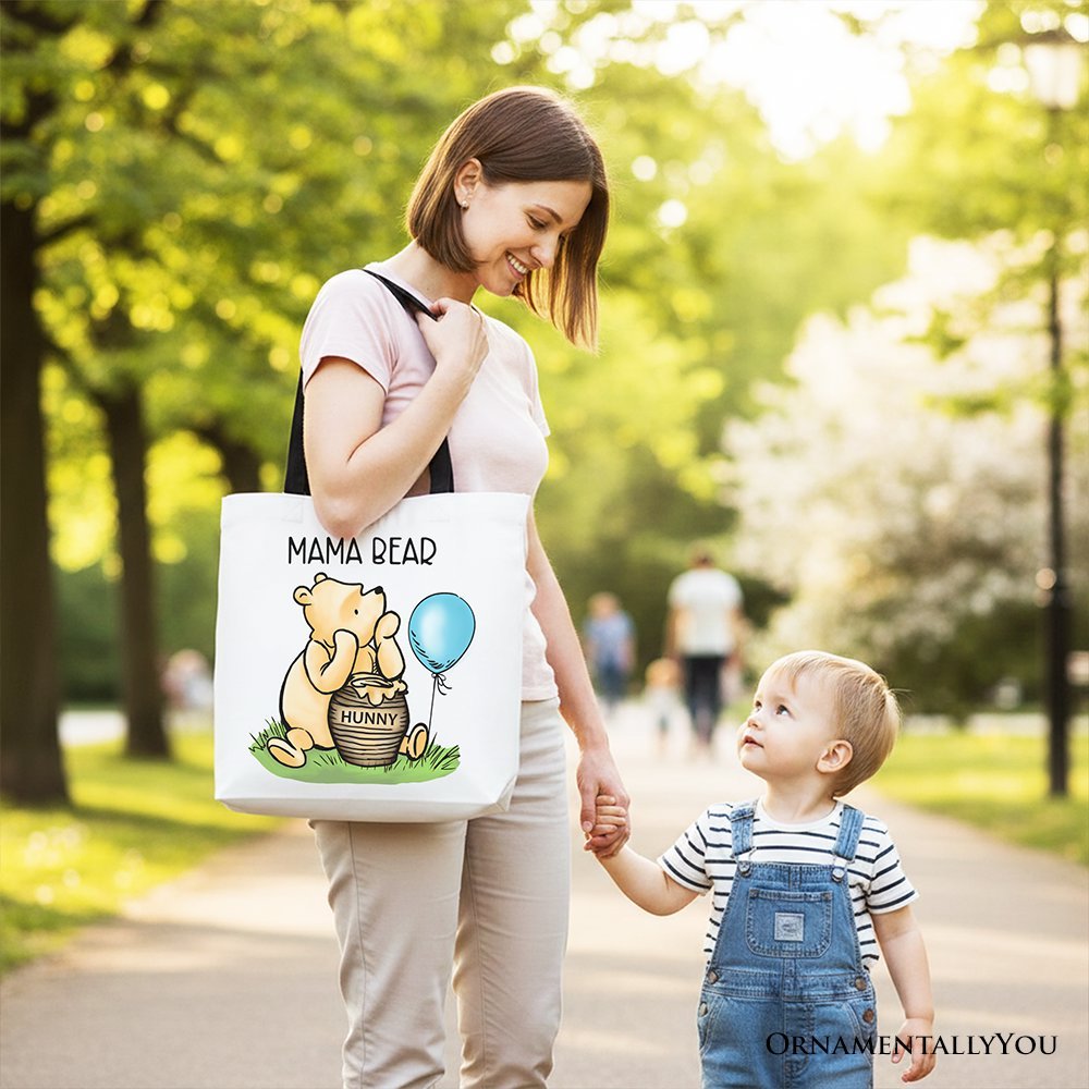Charming Mama Winnie-the-Pooh Cute Tote Bag, 1926 A.A. Milne Mom Gift Shopper