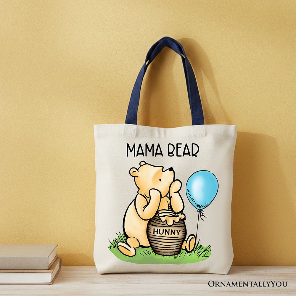 Charming Mama Winnie-the-Pooh Cute Tote Bag, 1926 A.A. Milne Mom Gift Shopper